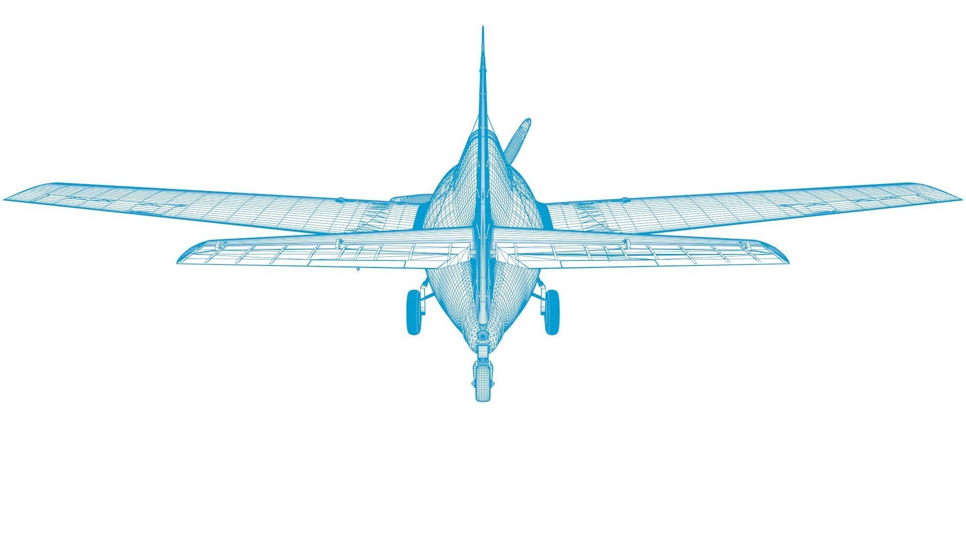 F4F-4 9-GF-7 - Rigged Low-poly 3D model_75