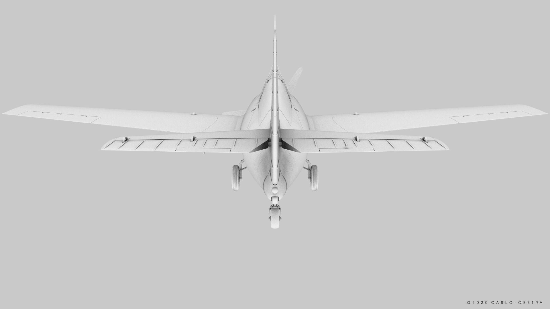 F4F-4 9-GF-7 - Rigged Low-poly 3D model_41