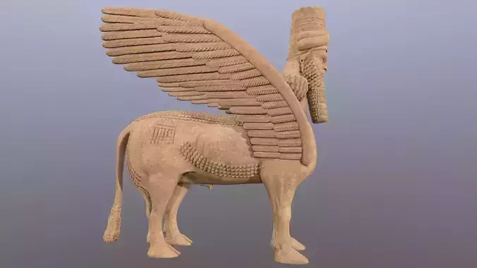 winged babylon bull