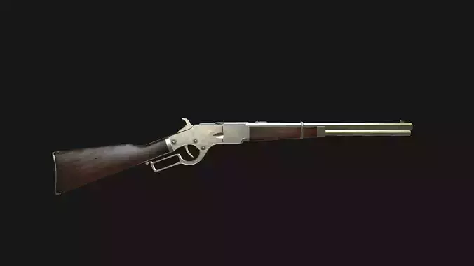 Winchester Rifle Low-poly 3D model