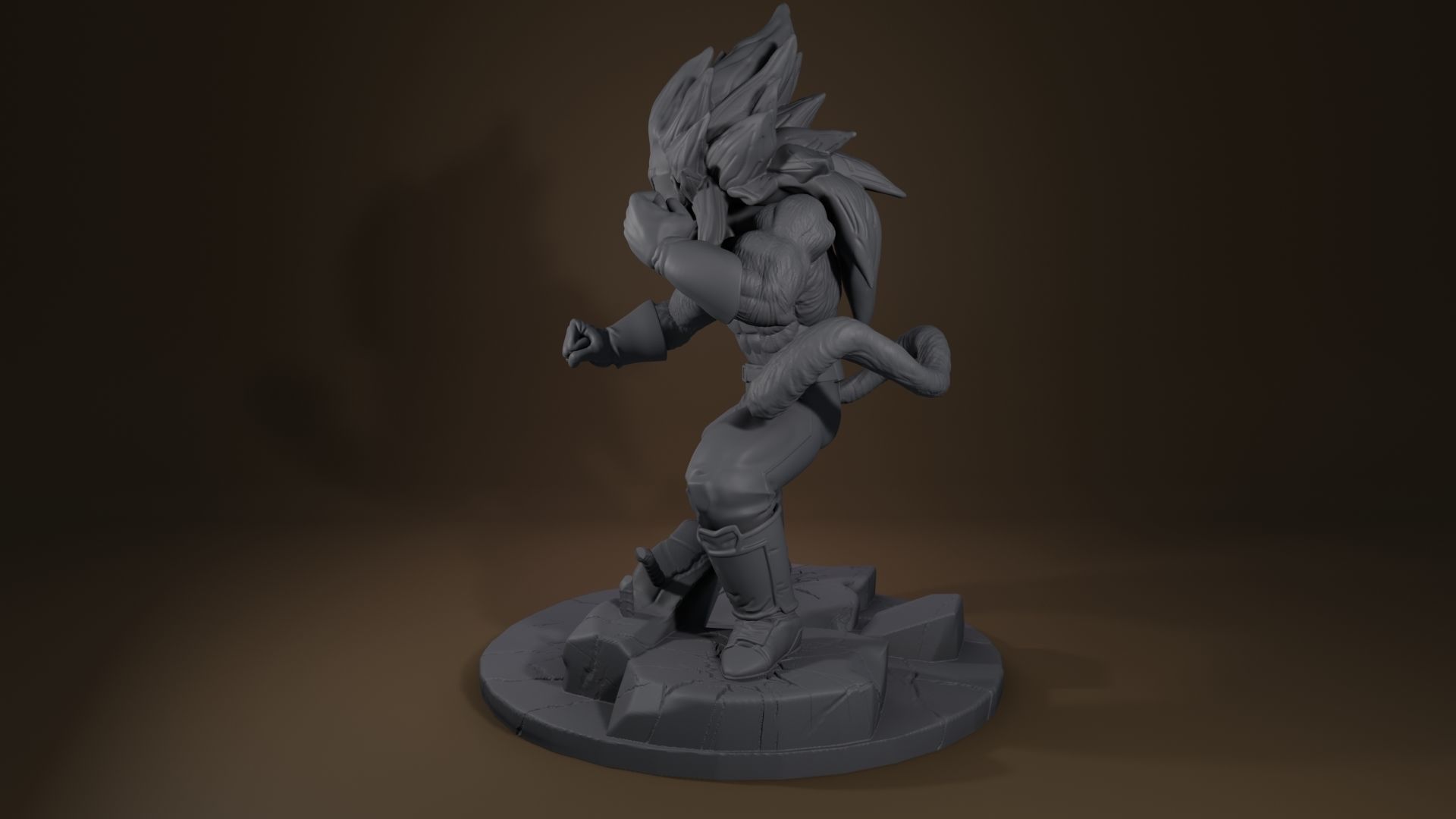 Vegeta ssj4 3D print model_1