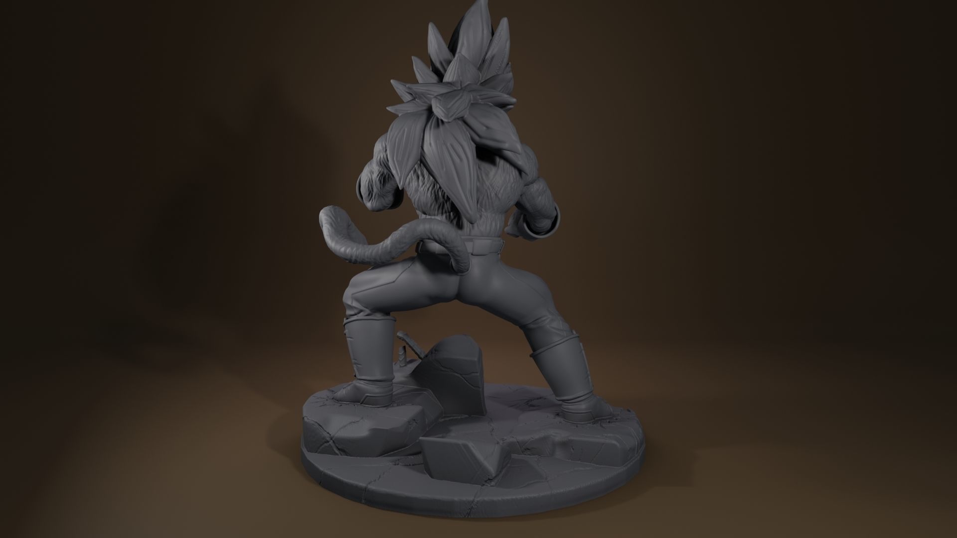 Vegeta ssj4 3D print model_2