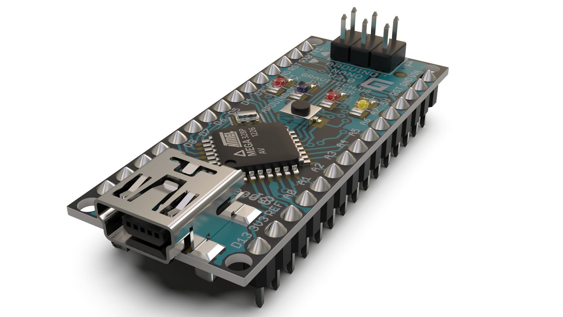 3D model Arduino nano VR / AR / low-poly | CGTrader