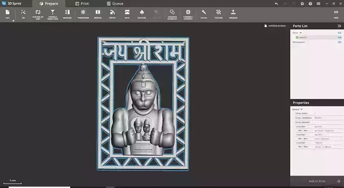 15grm18 indian statue