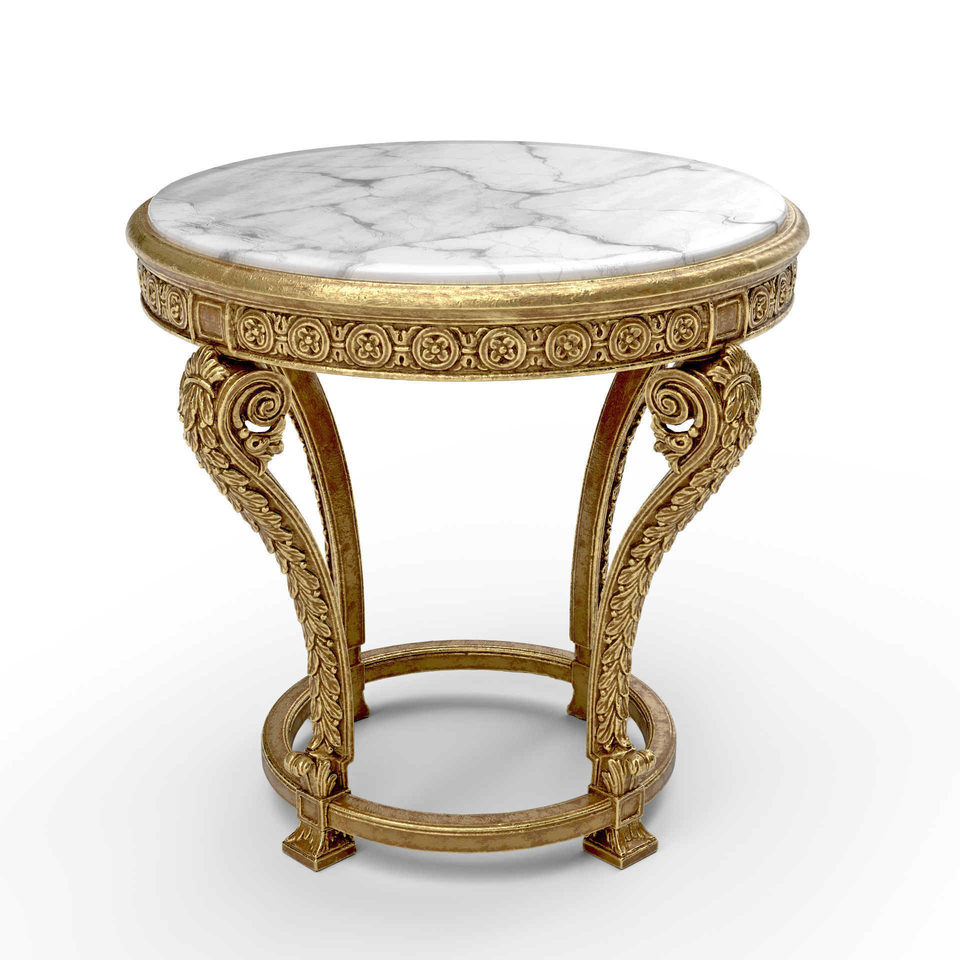 Roberto Giovannini Side Table 1425 Low-poly 3D model_2