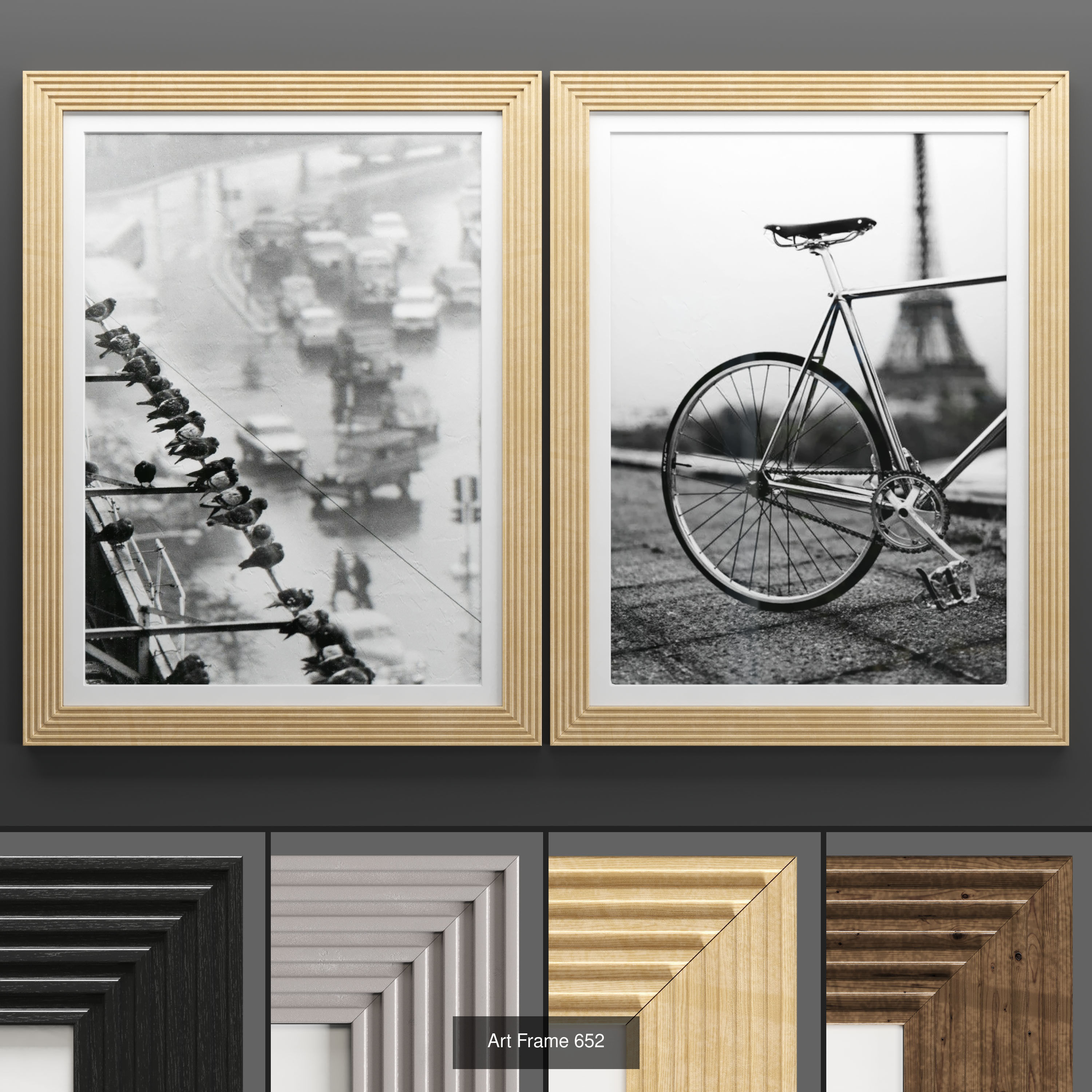  pak Art Frame 500 3D Model Collection_2