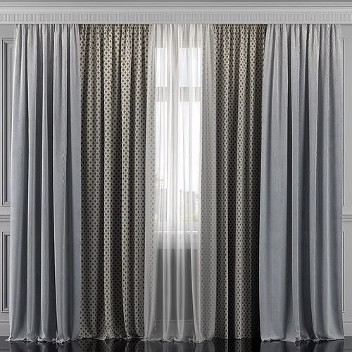 Curtain Set 302 3D model
