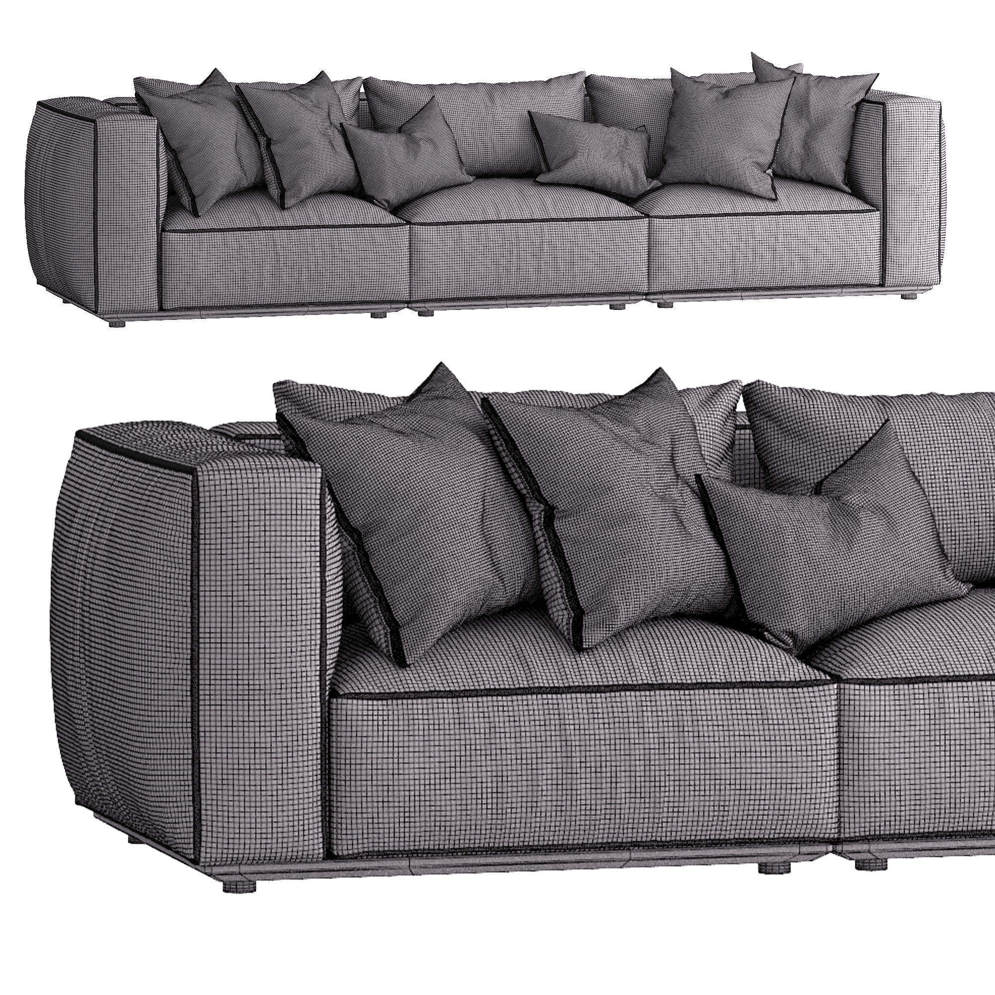 Sofa Marechiaro By Arflex 3D model_4