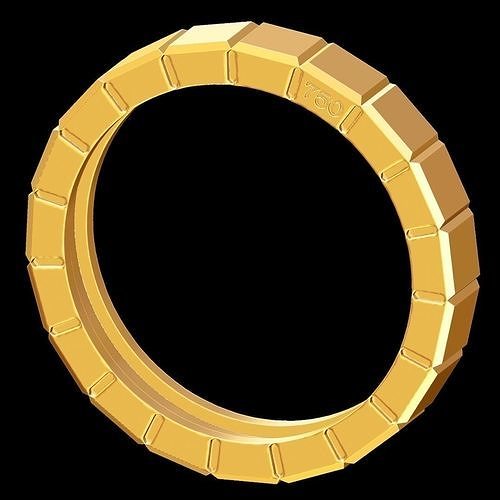 Chopard Ice Cube Ring 1 3D print model