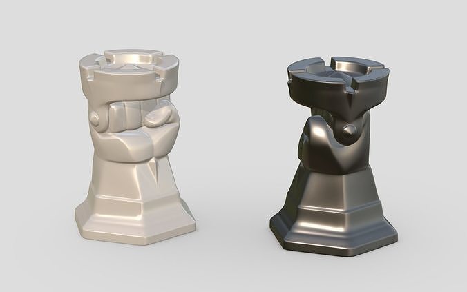 Chess Strong figure Rook 3D print model