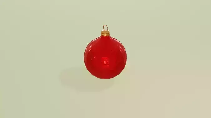 realistic red x-mas tree decorations