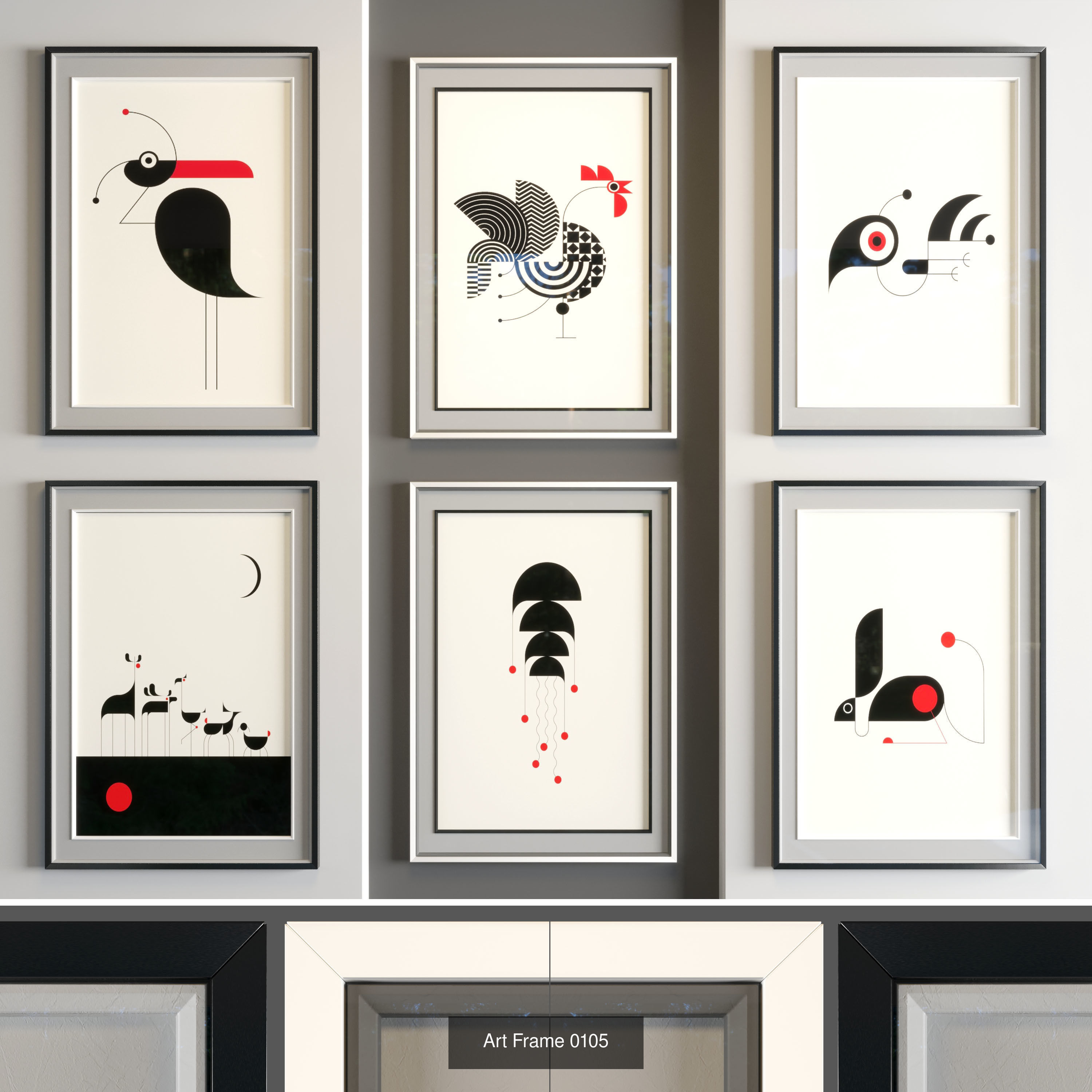 pak Art Frame 01 3D Model Collection_1