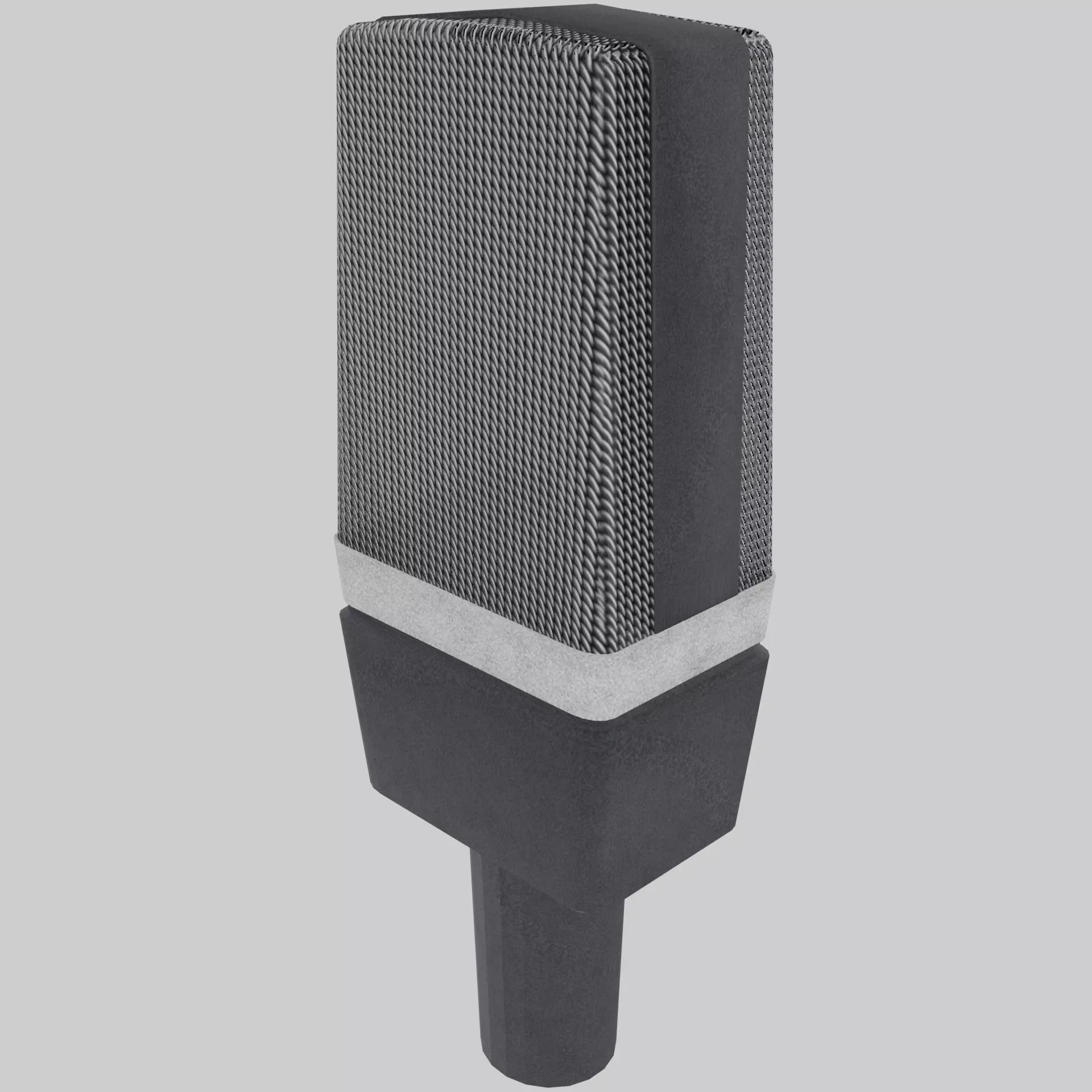 Game engine ready microphone Low-poly 3D model_0