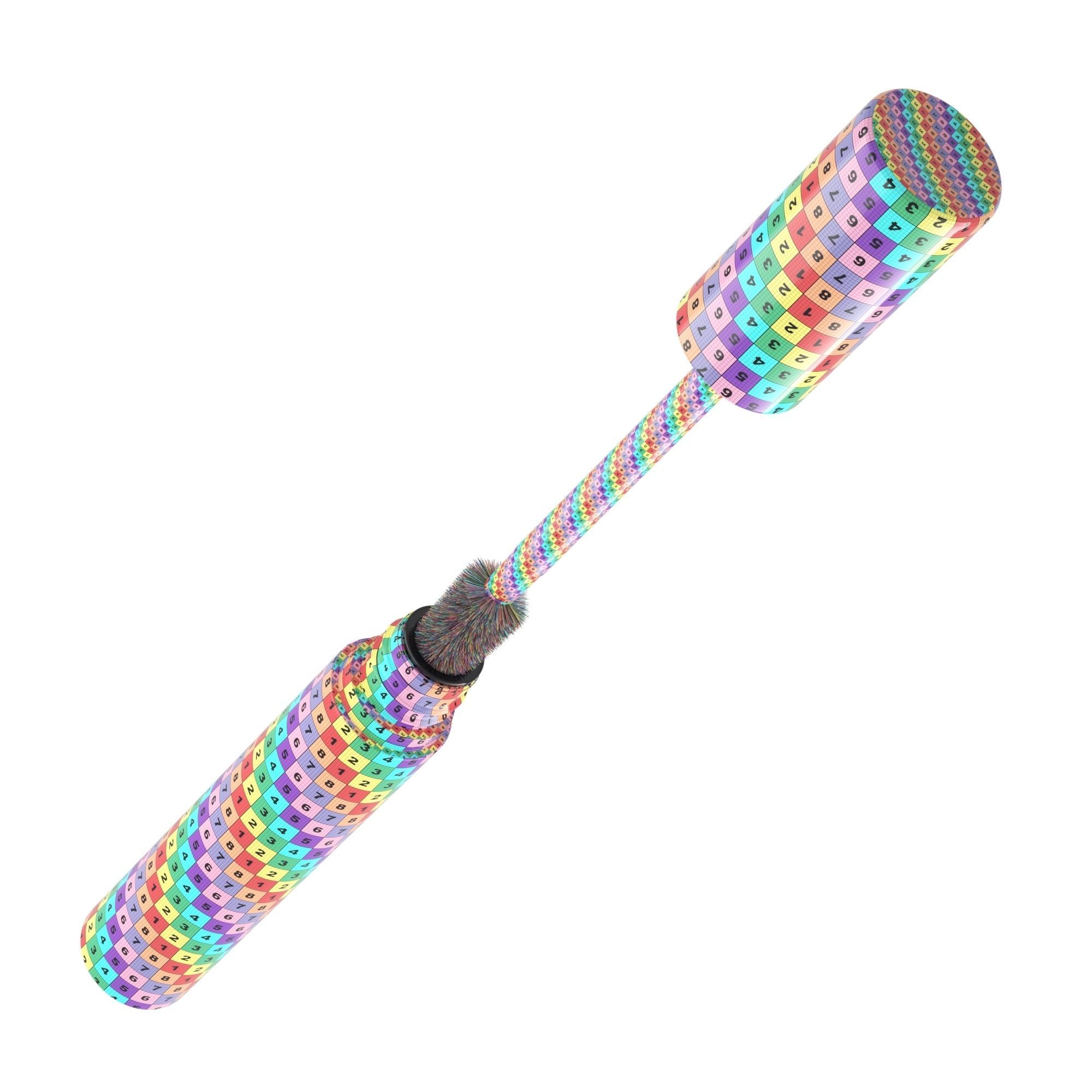 3d model Mascara rainbow stick with handle 3D model_4