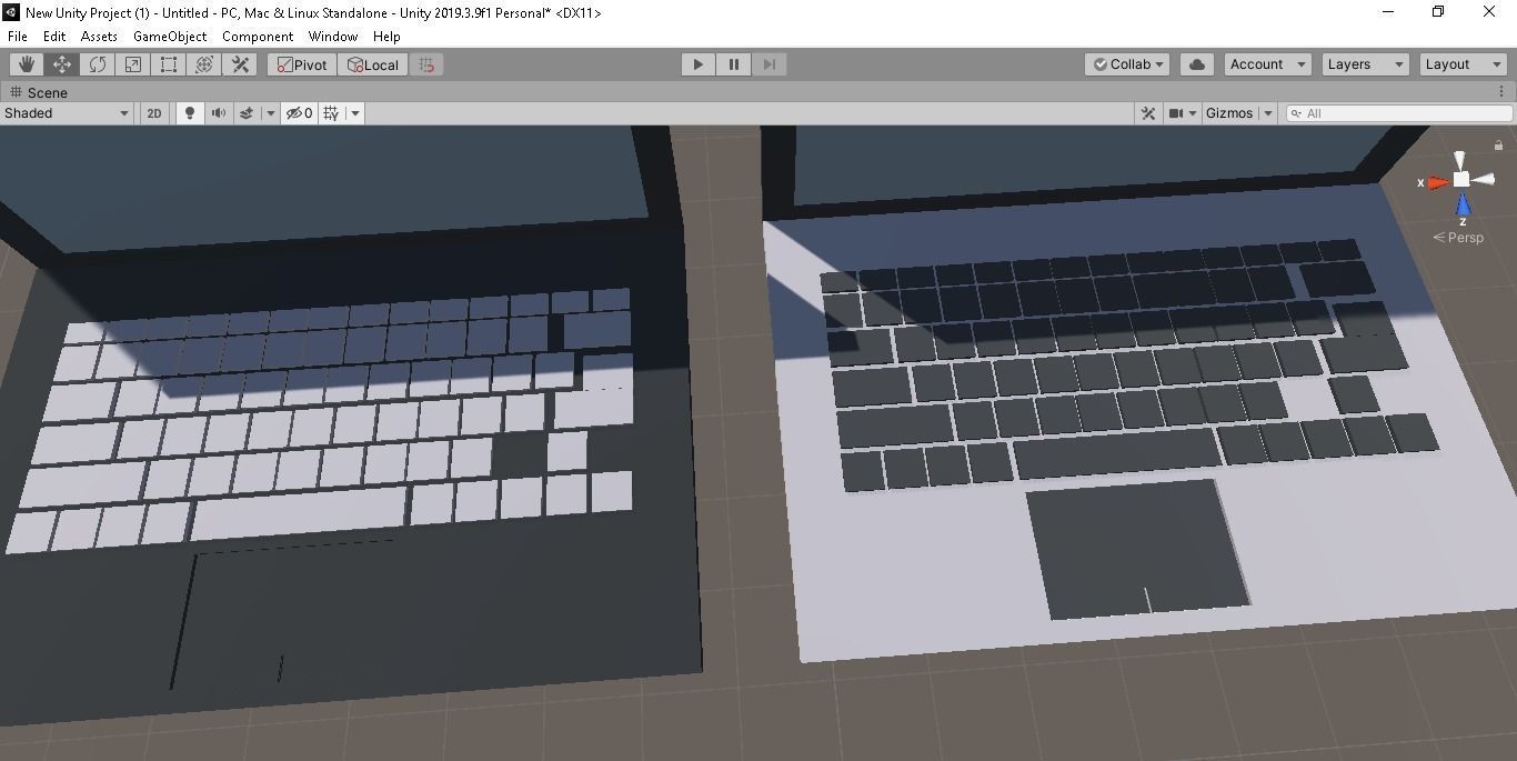 Laptop Low-poly 3D model_14