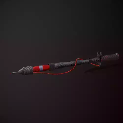 Sci-Fi  harpoon Low-poly 3D model