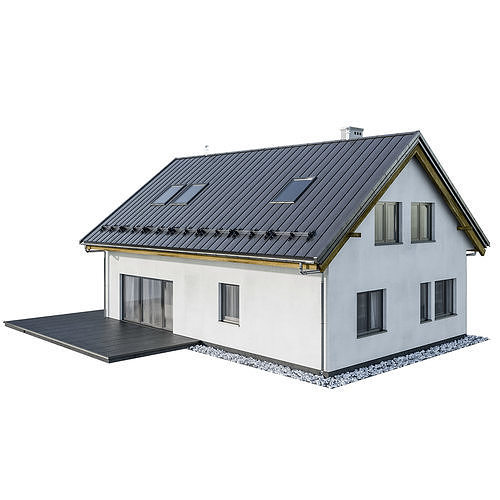 Modern house 01 3D model 6