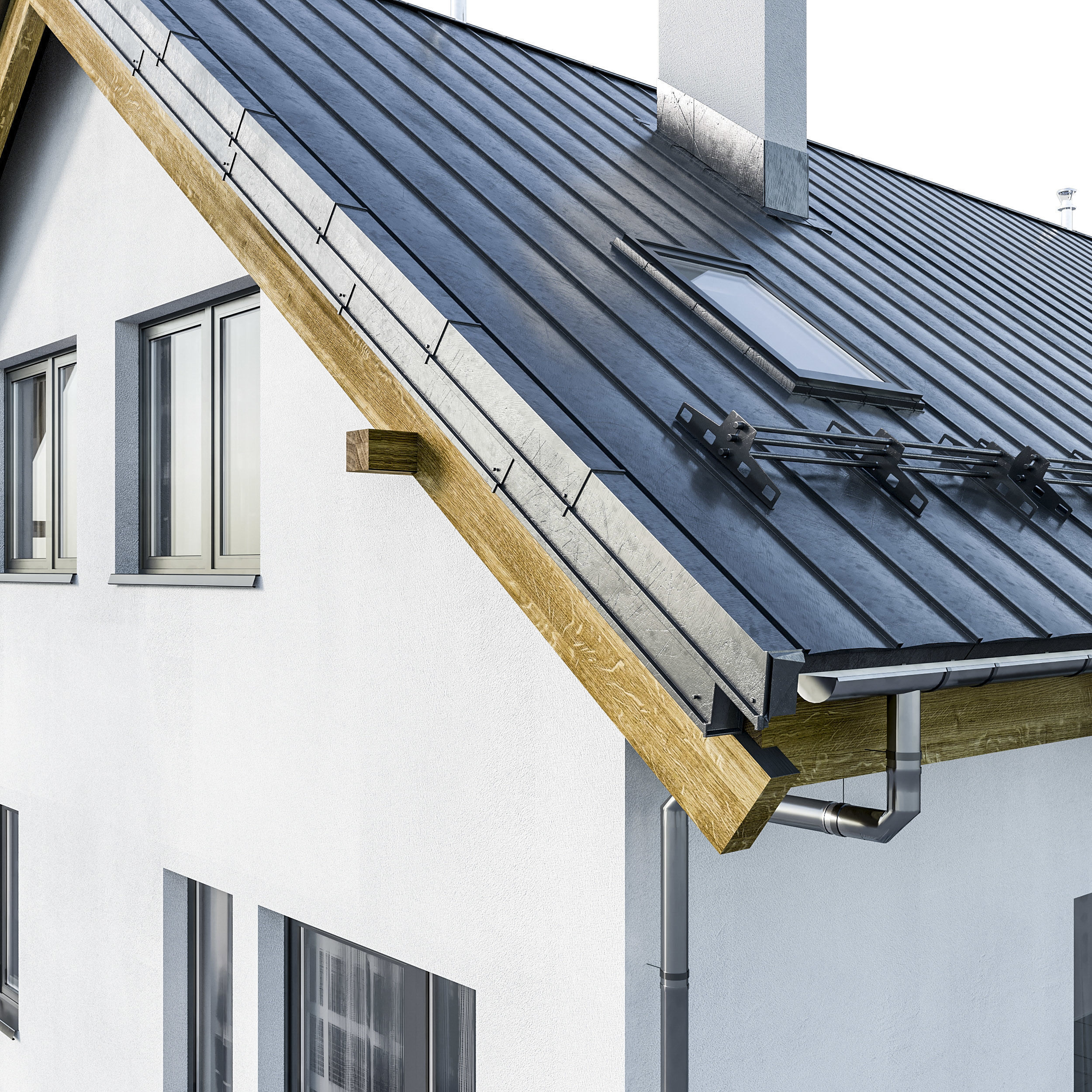 Modern house 01 3D model_1