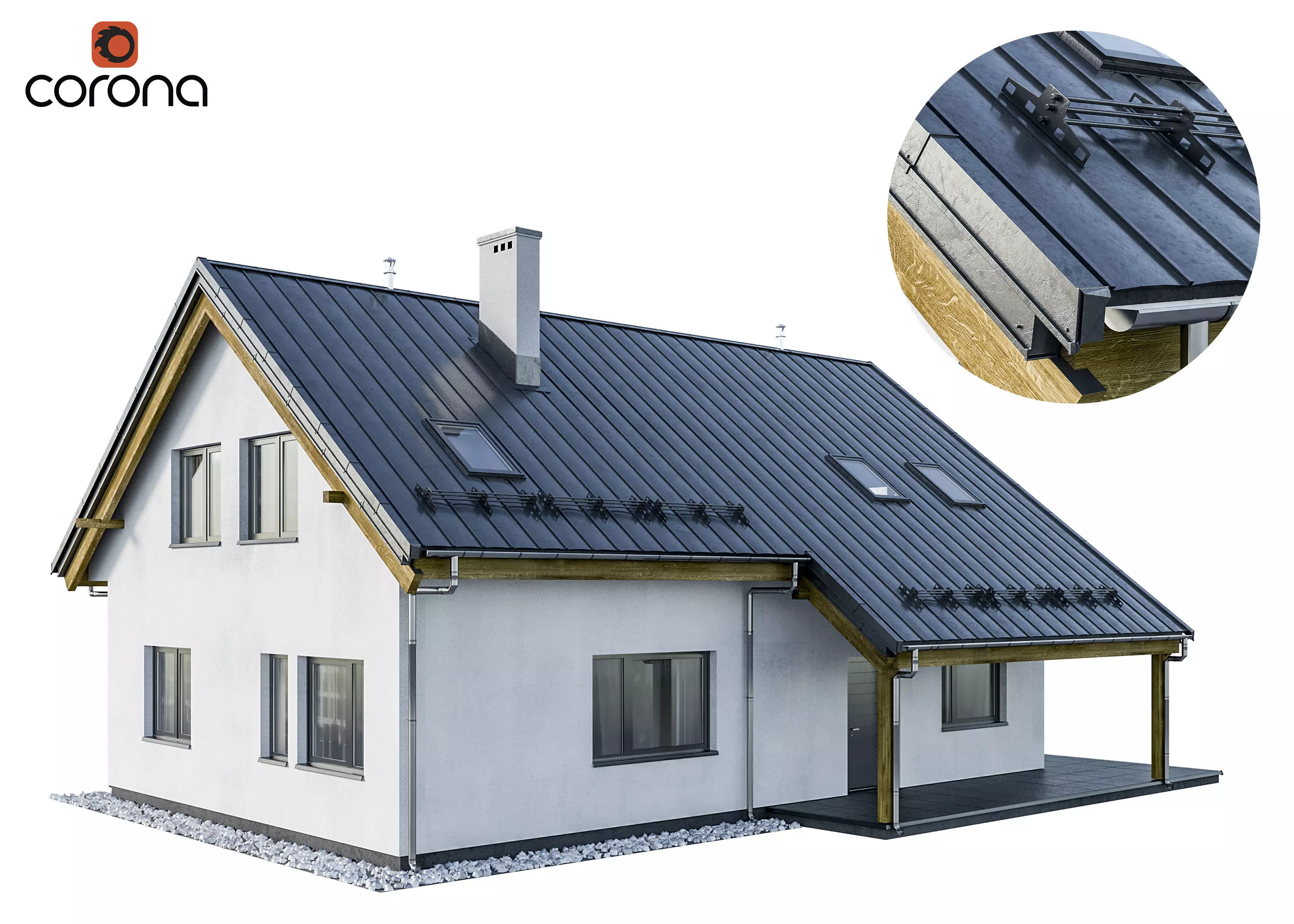 Modern house 01 3D model_0