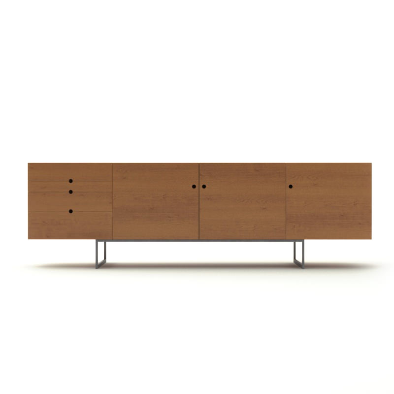 Contemporary Wooden Sideboard 3D model_1