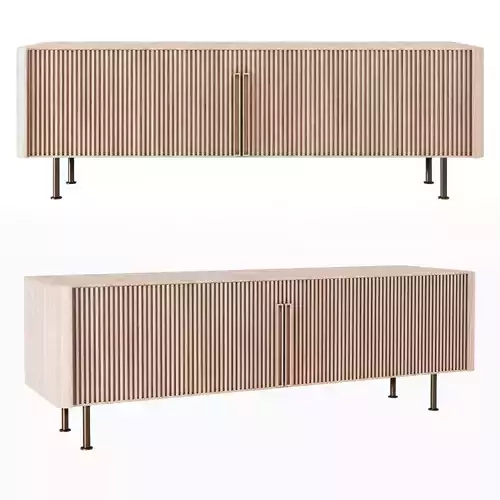 Sideboard two sideboards with slats