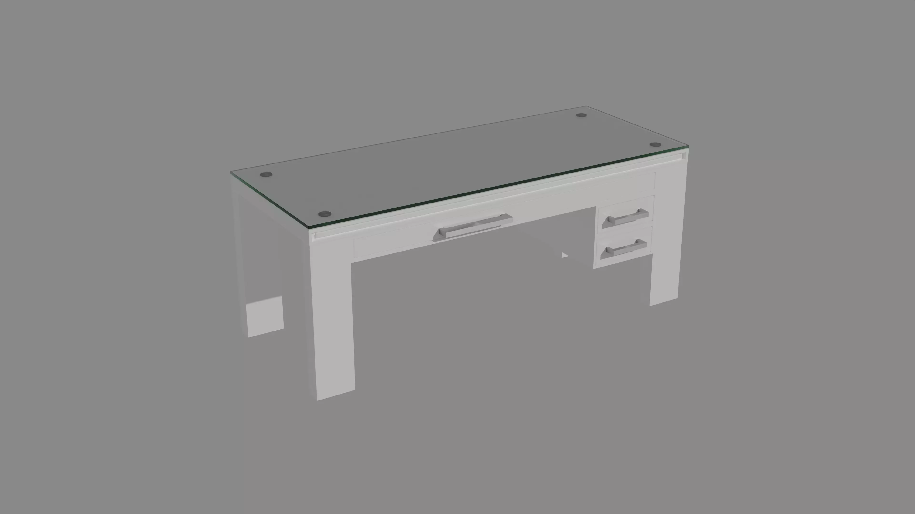 Modern Desk Free 3D model