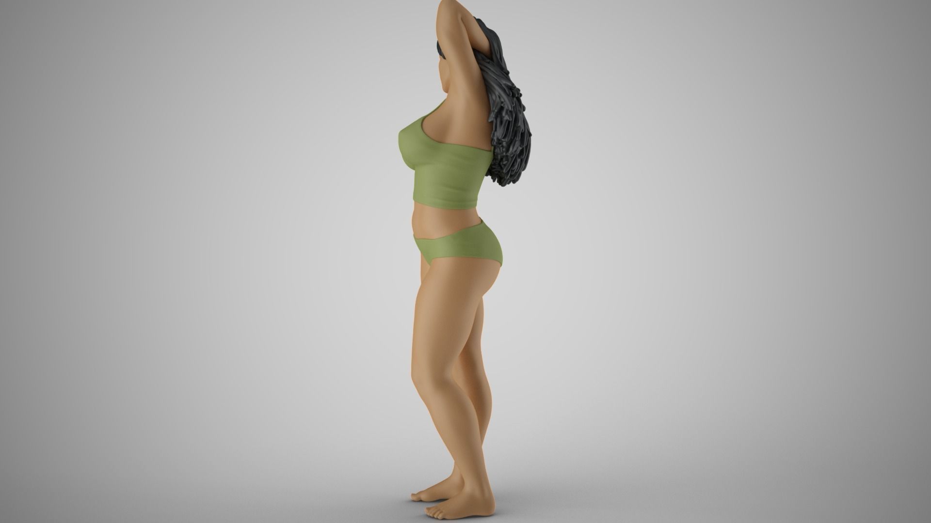 Lovely Girl 3 3D print model_9