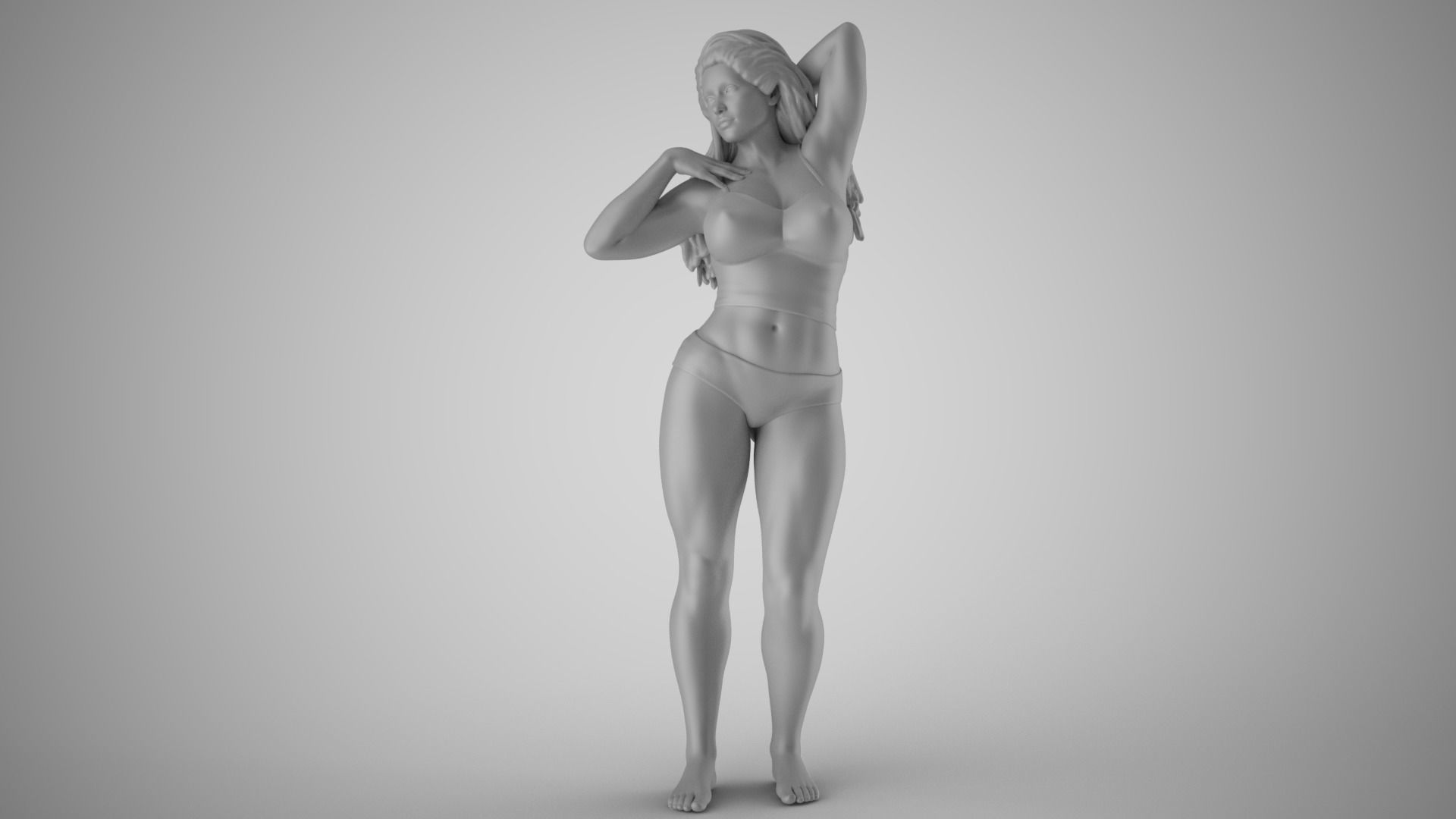 Lovely Girl 3 3D print model_2