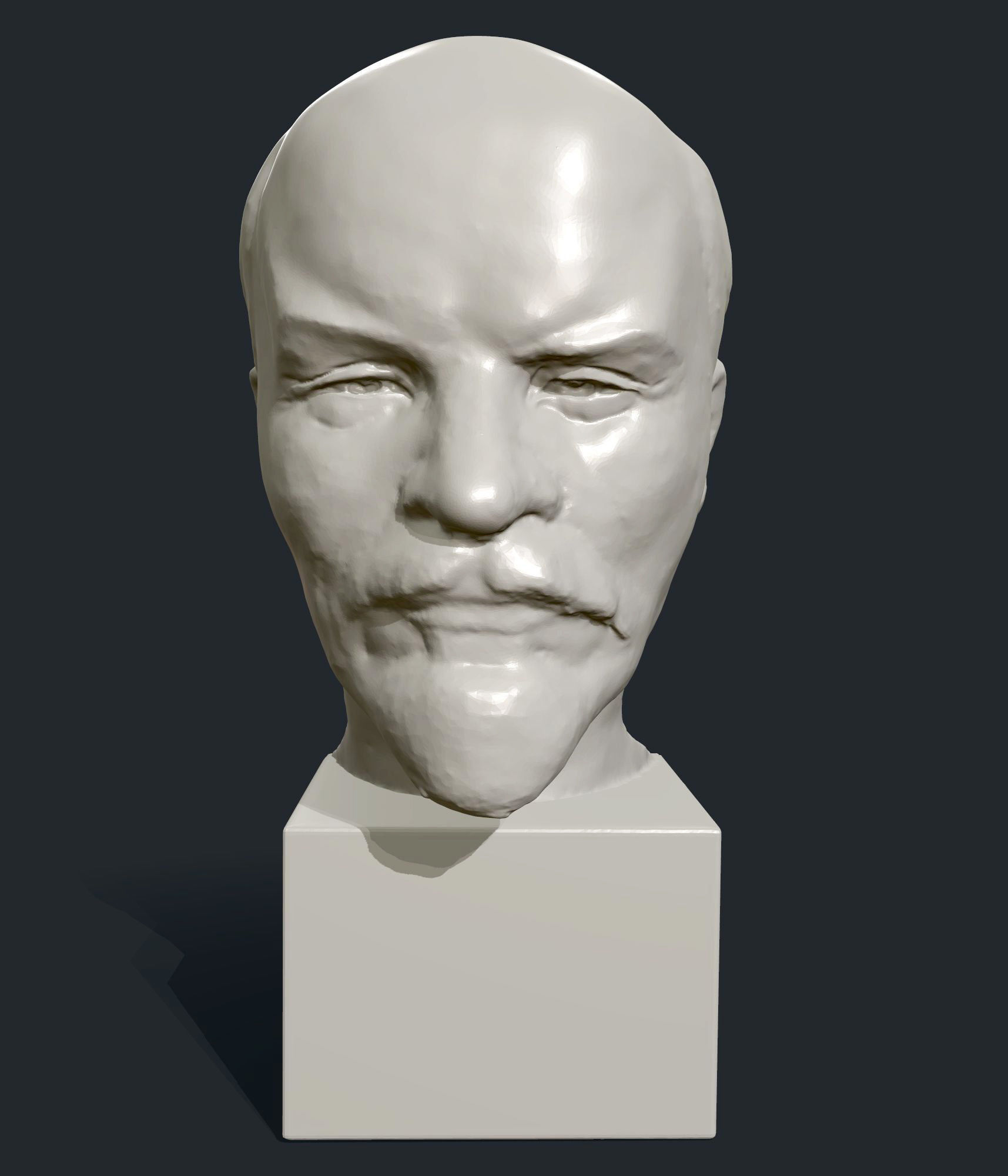 Lenin bust of 3D print model_1