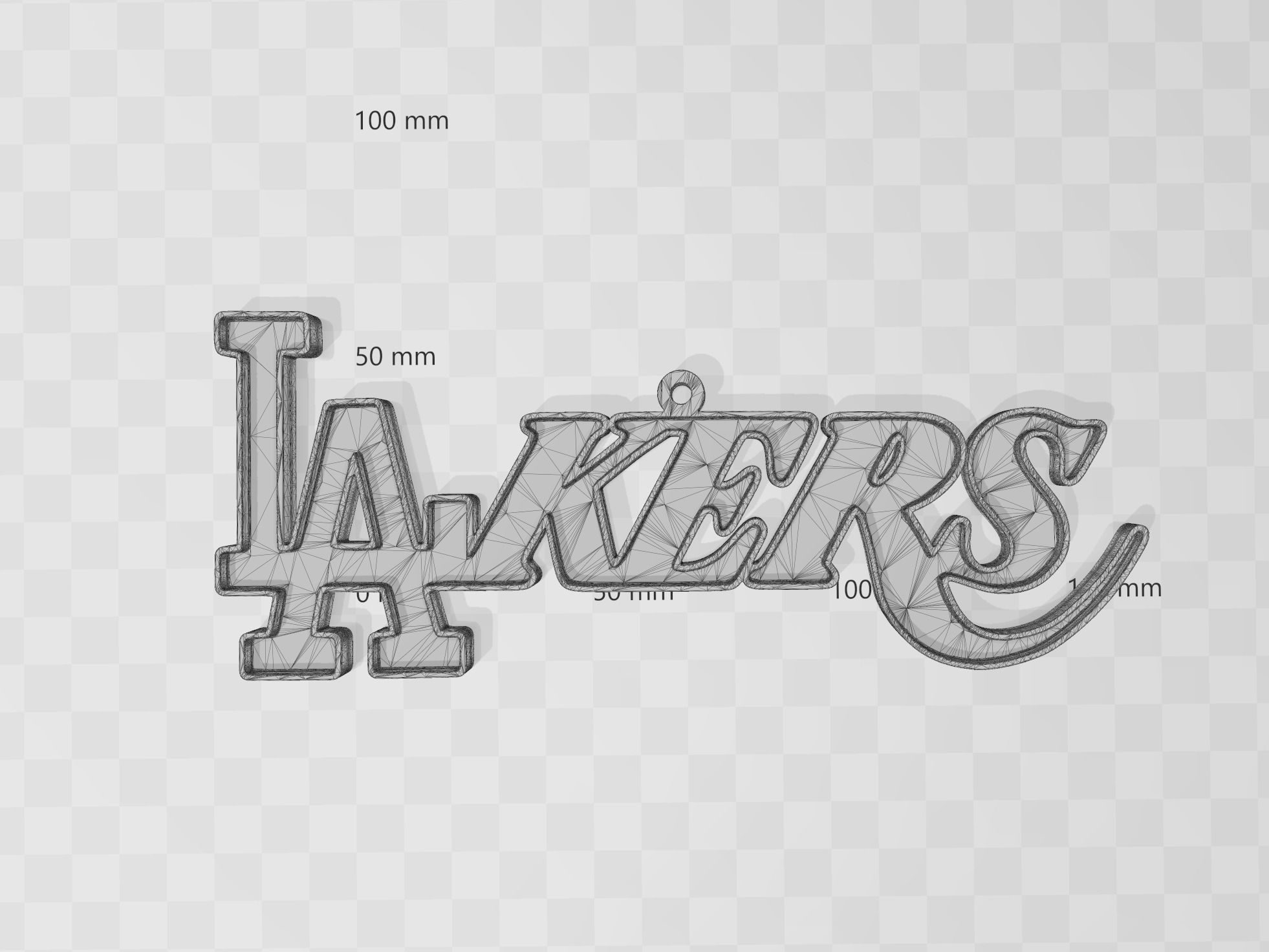 LA Dodgers Lakers Logo Mashup Christmas Ornament 3D print model_6