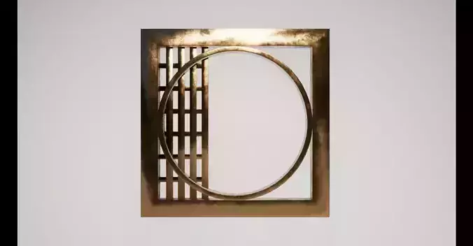 Bronze Wall Decoration 01 Free low-poly 3D model