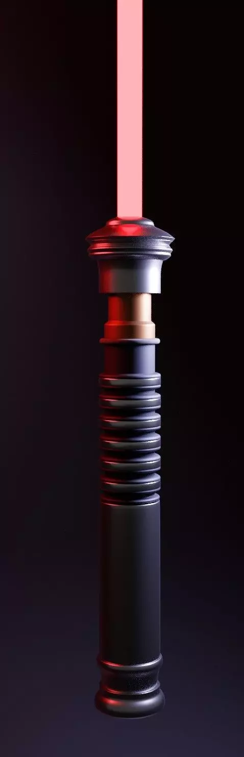 Lightsaber star wars Low-poly 3D model