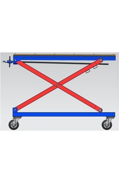 Adjustable Scissor Lift Table 3D model_2