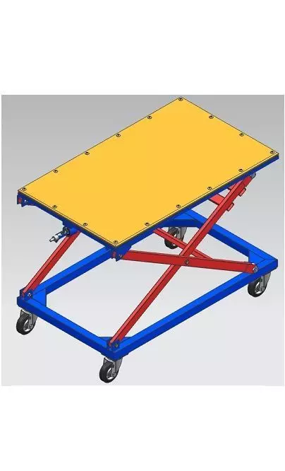 Adjustable Scissor Lift Table 3D model_0
