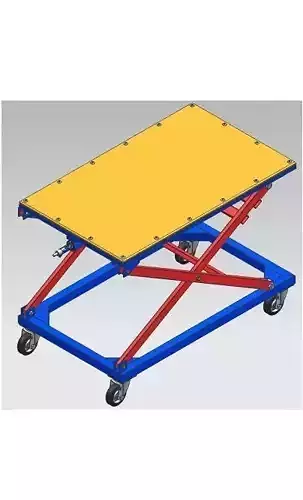 Adjustable Scissor Lift Table 3D model