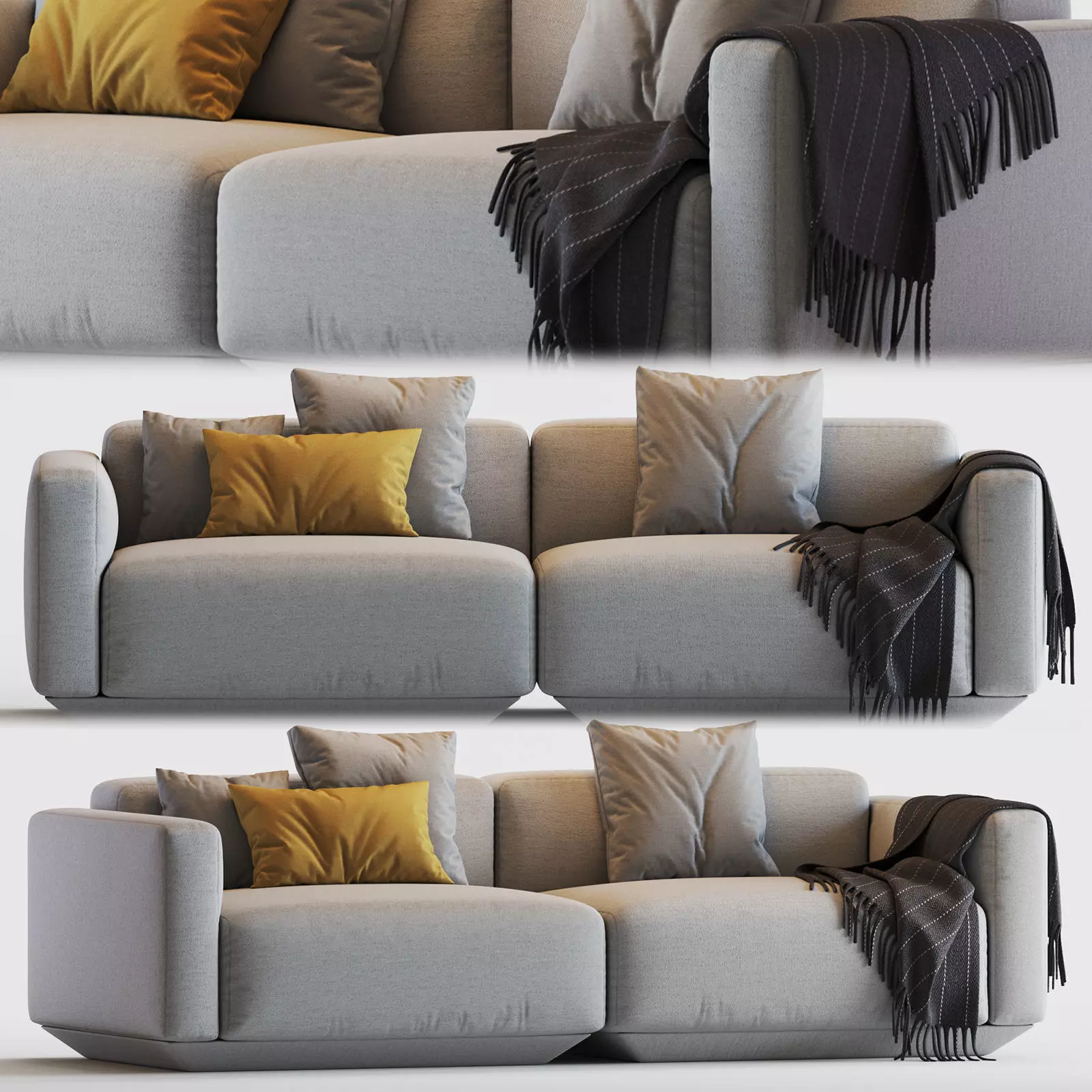 Develius Modular Sofa 3D model_0