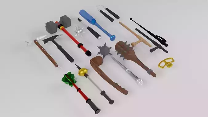 Medieval weapon set