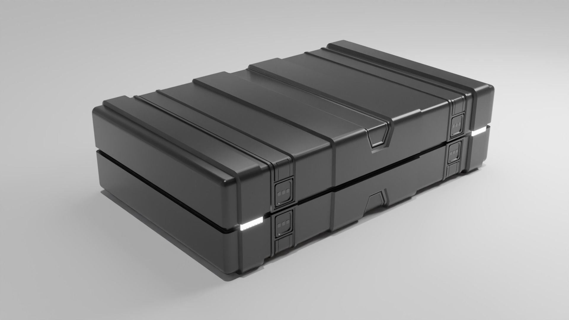 Sci-Fi Crate 7 Low-poly 3D model_2