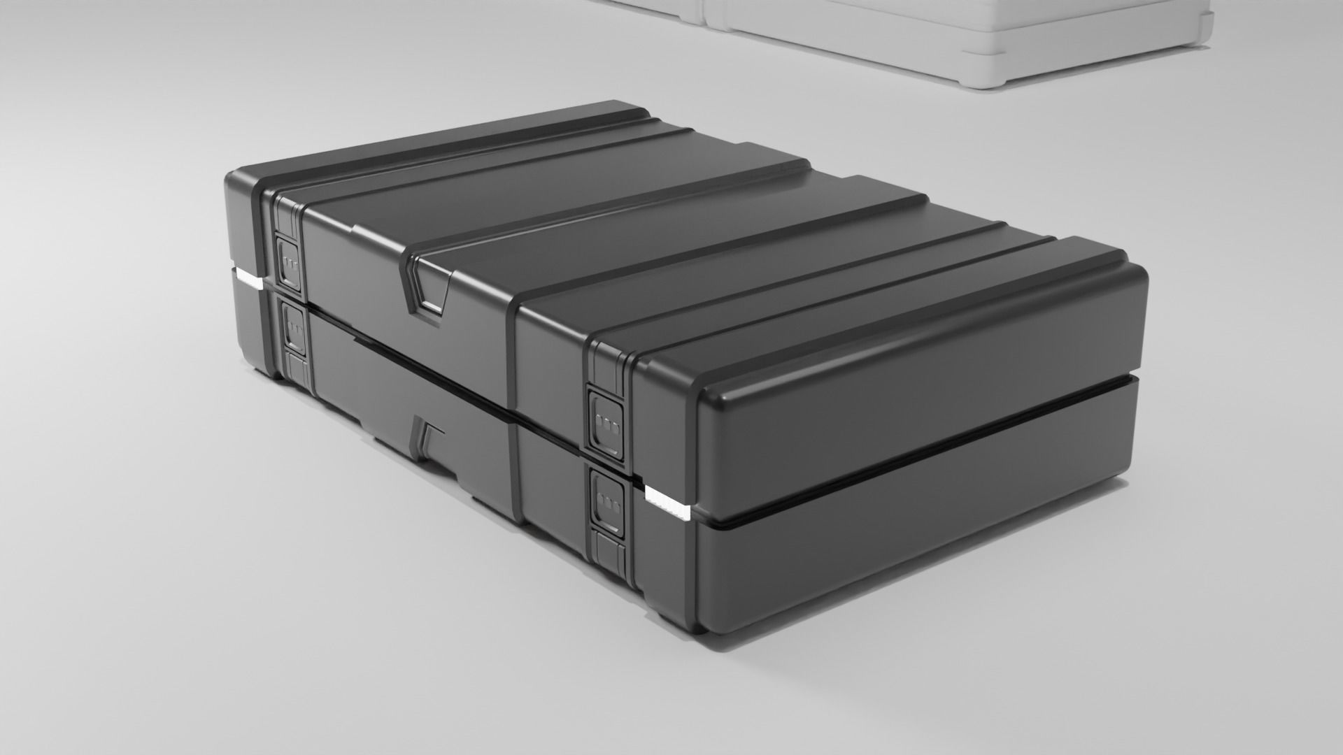 Sci-Fi Crate 7 Low-poly 3D model_1