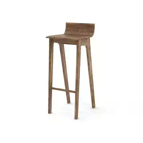 Contemporary Wooden Barstool