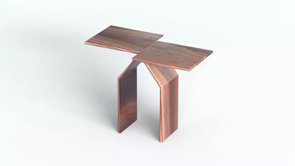 Table Wood Free 3D model