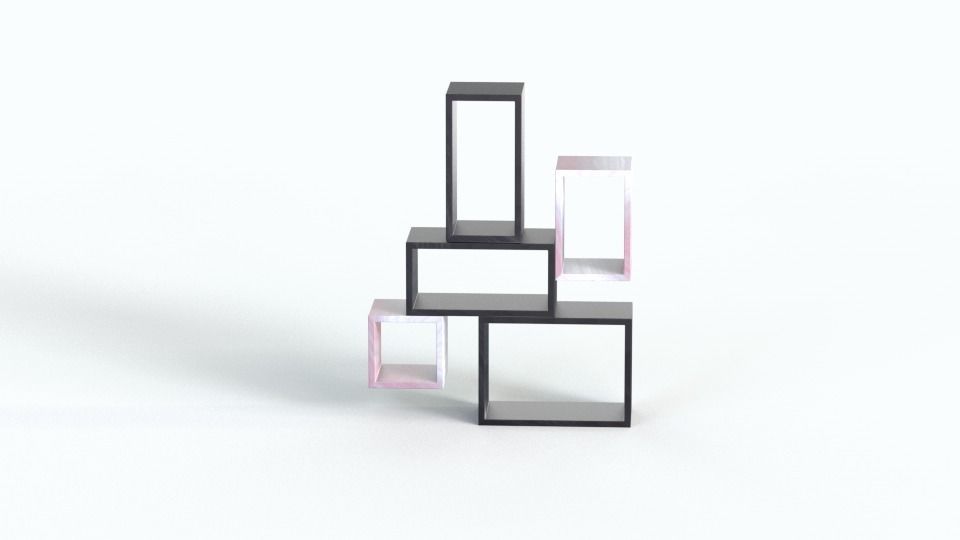 Wood Cabinets Free 3D model_1