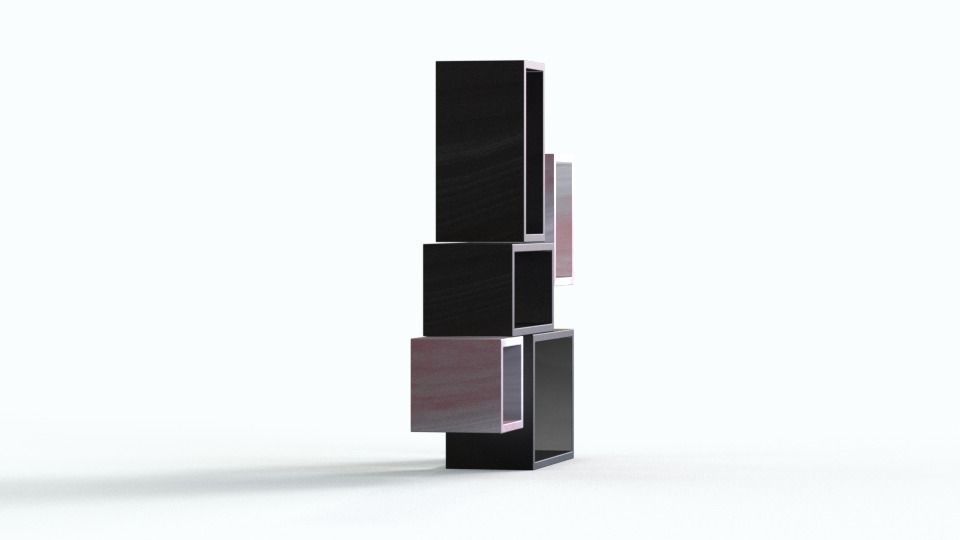 Wood Cabinets Free 3D model_5