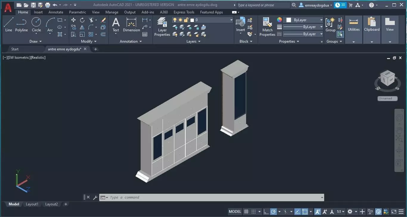 autocad antre 3d modeling 3D print model