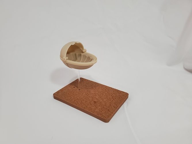 Desktop Mandalorian and The Child Meet Diorama 3d Print File 3D print model