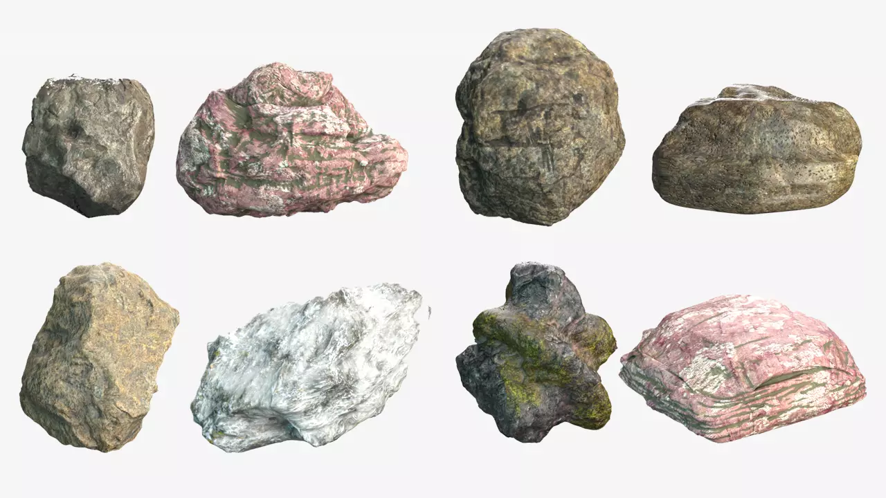 Rock Collection 1 Free 3D model_0