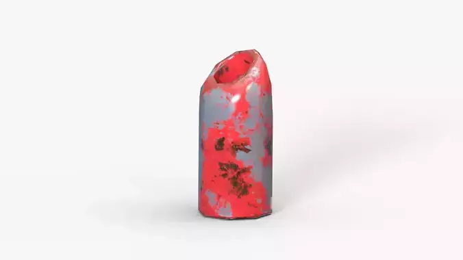 Bin Low Poly lipstick Free 3D model