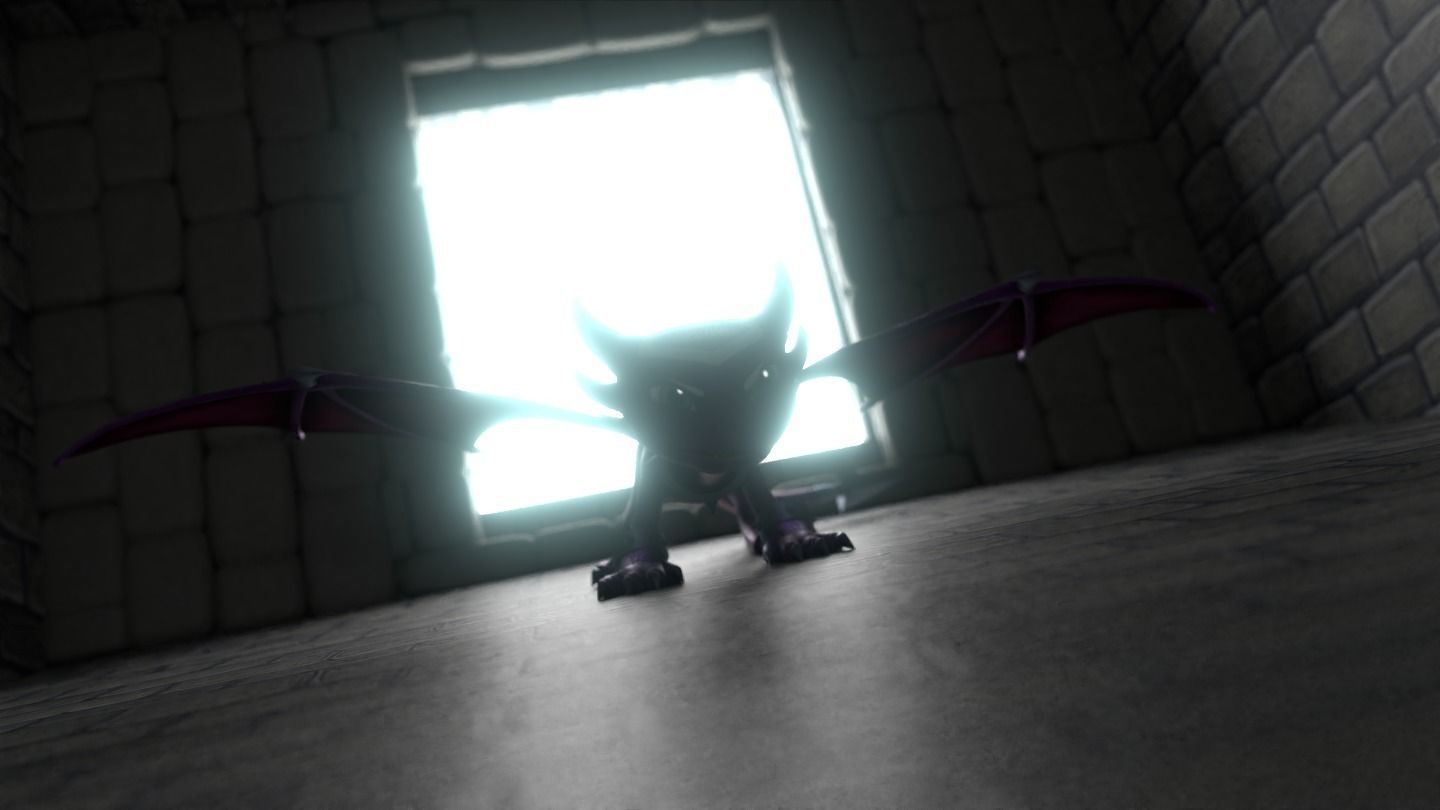 Cynder the Dragoness Model Low-poly 3D model_13