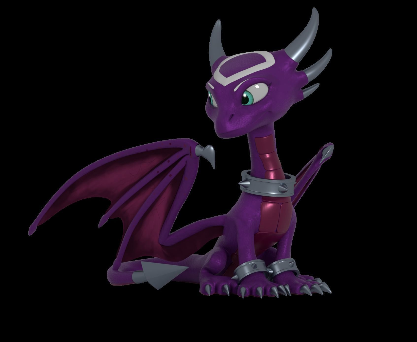 Cynder the Dragoness Model Low-poly 3D model_14