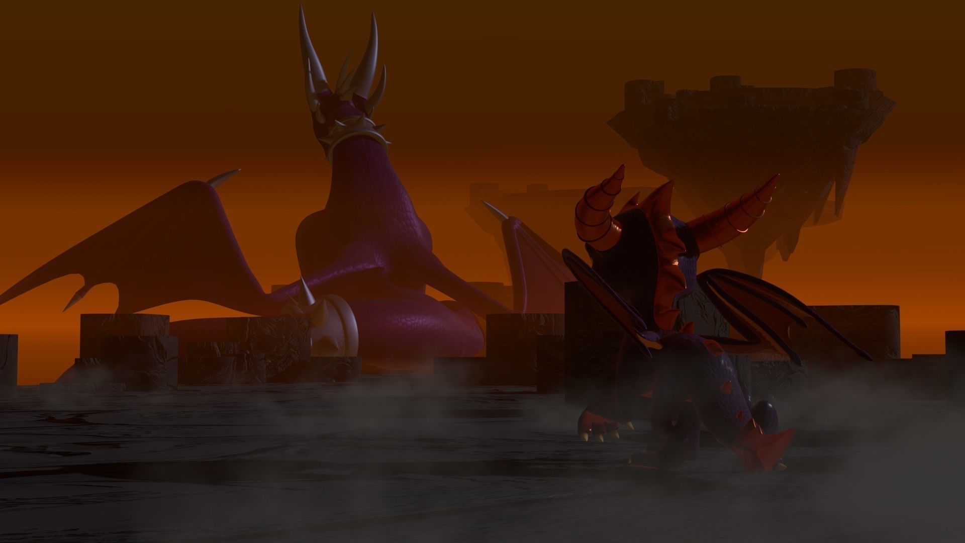 Cynder the Dragoness Model Low-poly 3D model_8